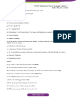 NCERT Solutions For Class 9 Geography Chapter 1 India Size and Location