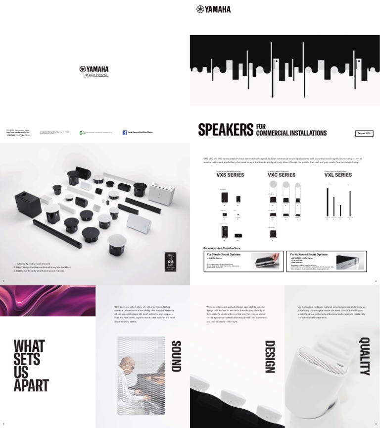 Speakers For Commercial Installations Catalog 201910 | PDF