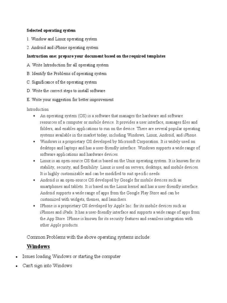 Selected operating system windows pdf operating system android