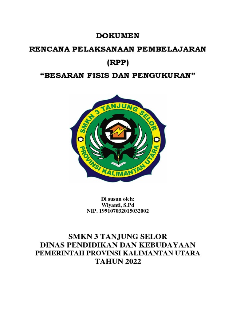 RPP Pengukuran Besaran Fisis SMK 3 | PDF