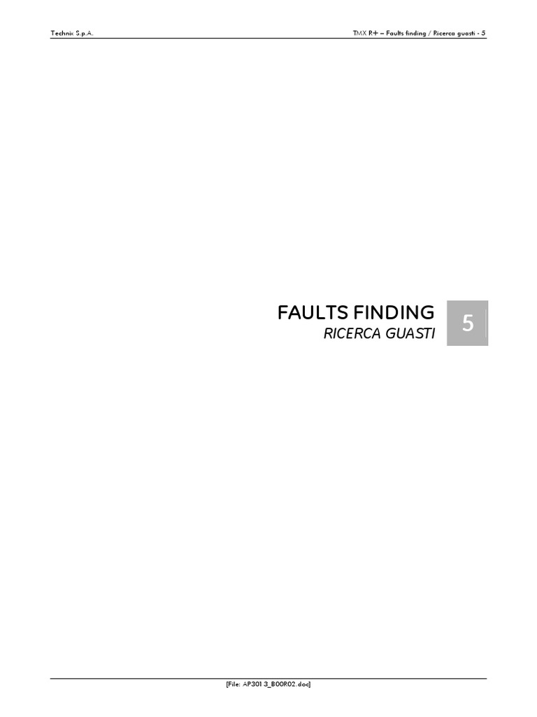 TMX R+ Faults Finding Guide | PDF | Power Supply | Electricity
