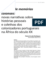 Flavia Arruda Rodrigues - Caderno de Memorias Coloniais