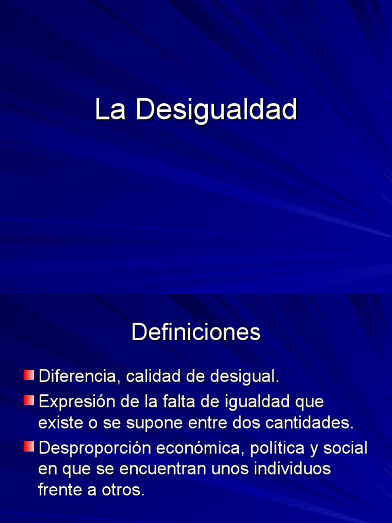 Impacto de la Desigualdad en la Sociedad | PDF | Ciencias sociales
