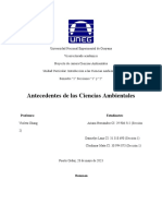 Ensayo Antecedentes Ciencias Ambientales Ariana Hernández Daimelys Lanz Cleidimar Mata