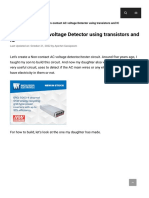 Non-Contact AC Voltage Detector Using Transistors