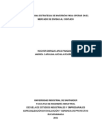 Tesis, Diseño de Una Estrategia de Inversion para Operar en El Mercado de Divisas Al Contado (116 Paginas)