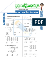 Problemas Con Racionales para Cuarto de Secundaria