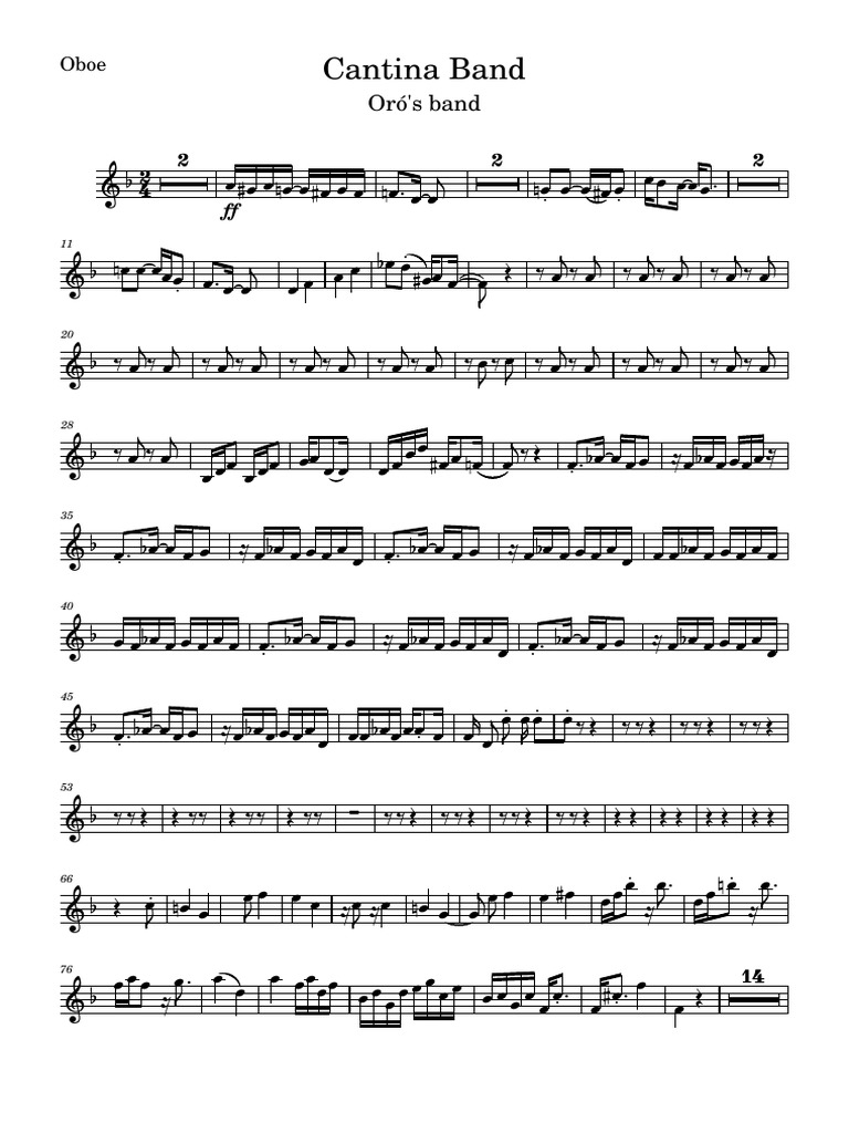 Cantina BandOboe PDF