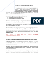 Requisitos para Declarar La Unión Marital de Hecho