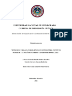 Universidad Nacional de Chimborazo Carrera de Psicología Clínica