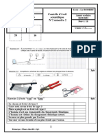 Controle #2 Semestre 2 D'eveil Scientifique