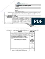 Evaluación Sumativa 2 Cs de La Salud