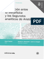 Treptow, La Relación Entre La Metafísica y Los Segundos Analíticos de Aristóteles, Ediciones UNL, 2023 (Libro Publicado)