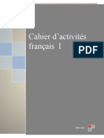 Cahier D'activités Francés I - 2018