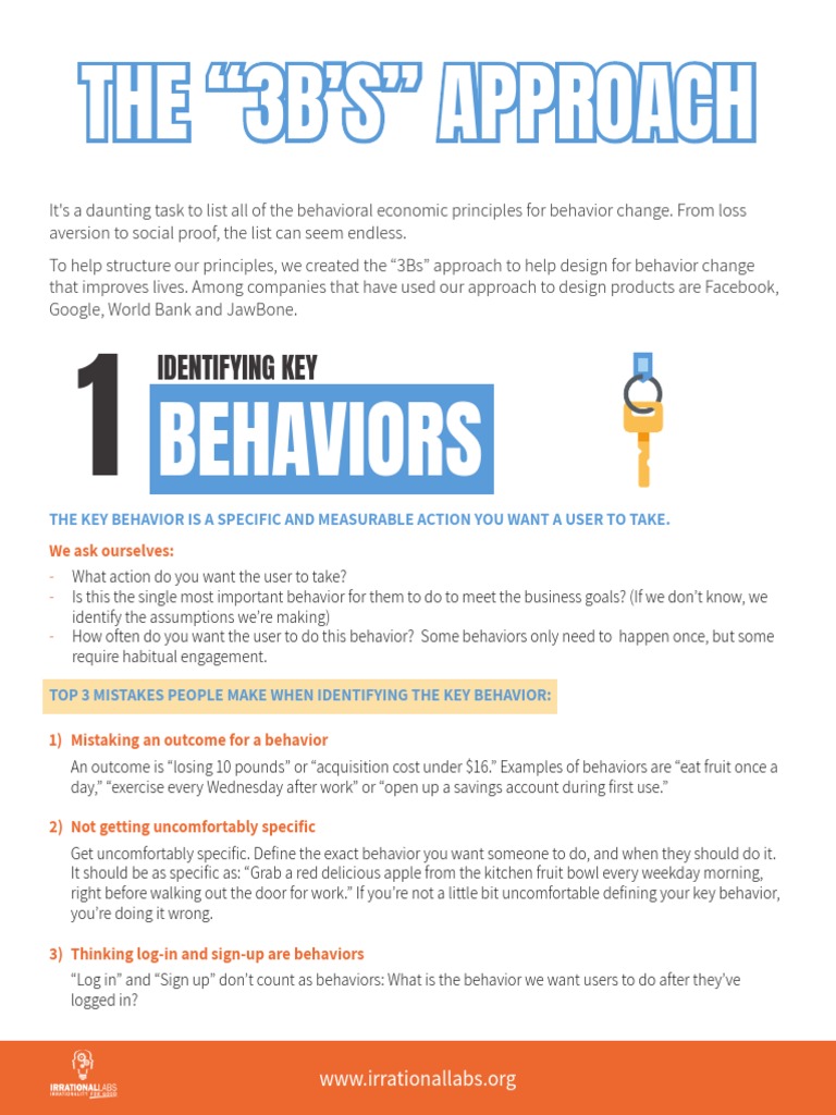 Understanding the 3Bs Framework | PDF | Behavior | Login