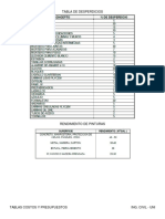 Tablas Varias