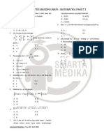 Kisi Soal Tes Mandiri Unair - Matematika Paket 2