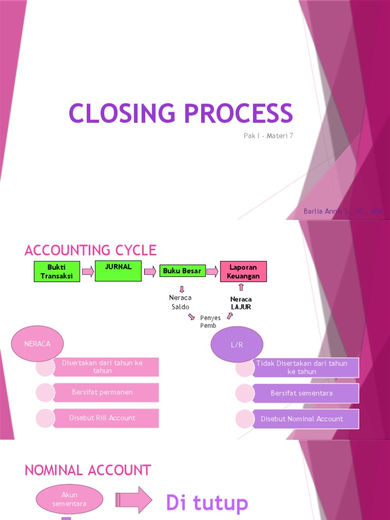 Materi 7 - PAk1 - Closing Process | PDF