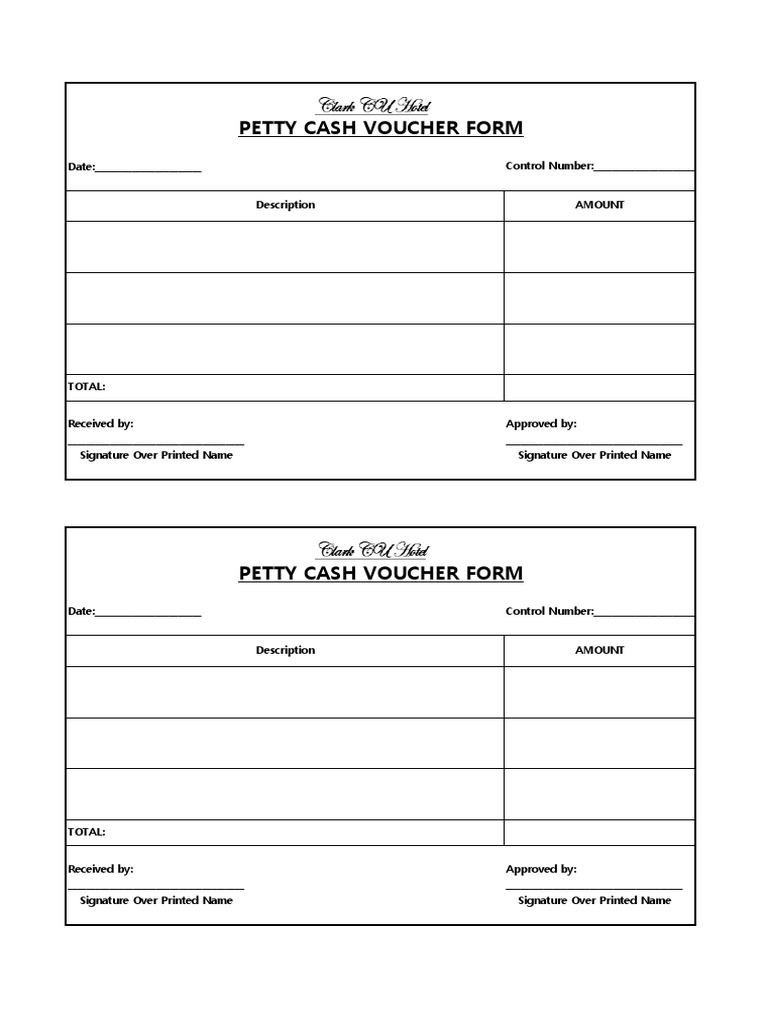Petty Cash Voucher | PDF