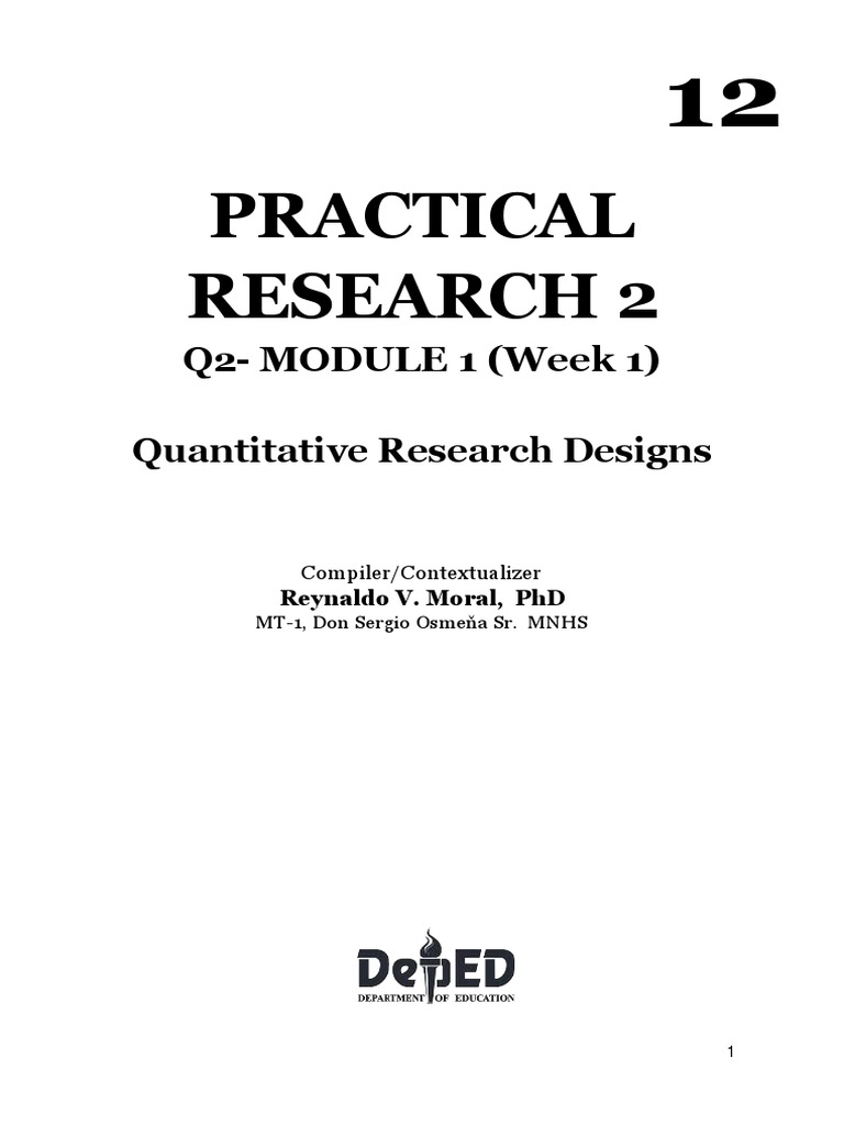 MODULE 1 Research 2 2nd Quarter Converted 1 | PDF | Sampling ...