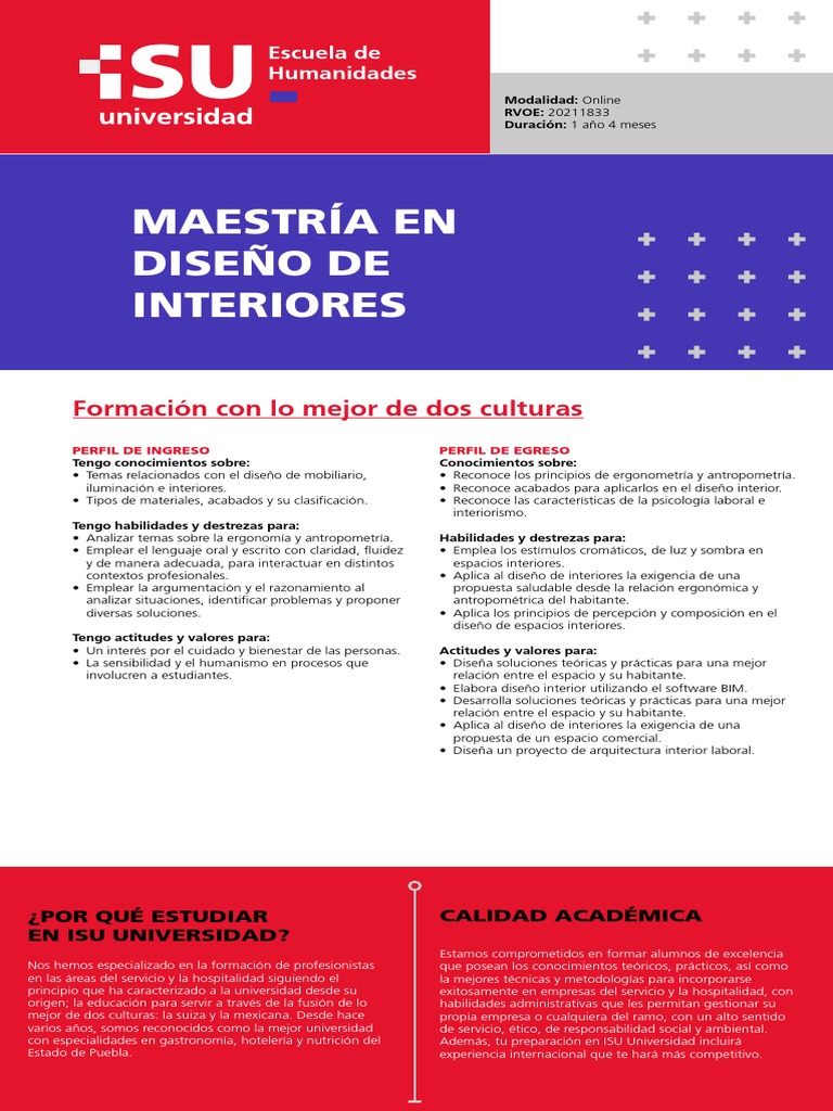Maestria en Diseno de Interiores | PDF | Diseño | Diseño de interiores