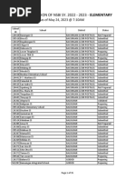 Elementary School ID Numbers List | PDF