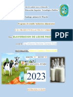 Informe de La Leche Pasteurizada 3B 2023