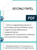 Posisyong Papel