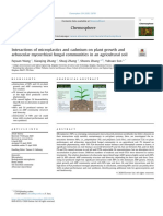 Interactions of Microplastics and Cadmium On Plant Growth and Arbuscular Mycorrhizal Fungal Communities in An Agricultural Soil
