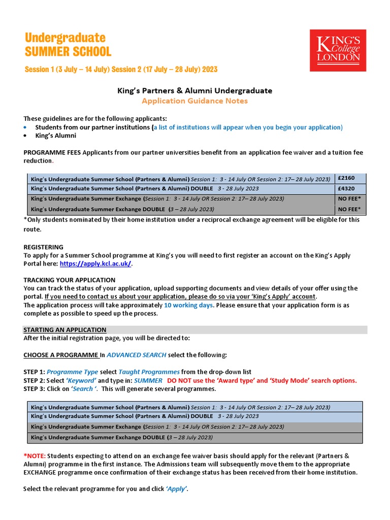 Kings Apply Guidelines Partners Alumni 2023 Updated PDF