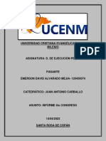 Informe 4to Congreso de Criinalistica y Derecho Procesal Penal