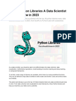 Top 18 Python Libraries