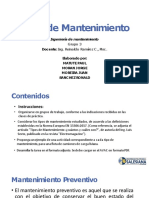 Tipos de Mantenimiento