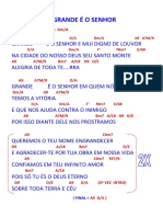 Cifra Club - Adhemar de Campos - Grande É o Senhor, PDF, Comportamento e  experiência religiosa