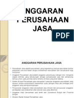 Penganggaran Perusahaan Jasa