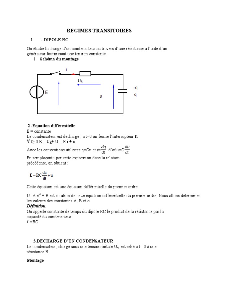 Regimes Transitoires PDF