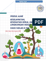 Modul Ajar Keselamatan, Kesehatan Kerja, Dan Lingkungan Hidup Fase E Kelas X FKK