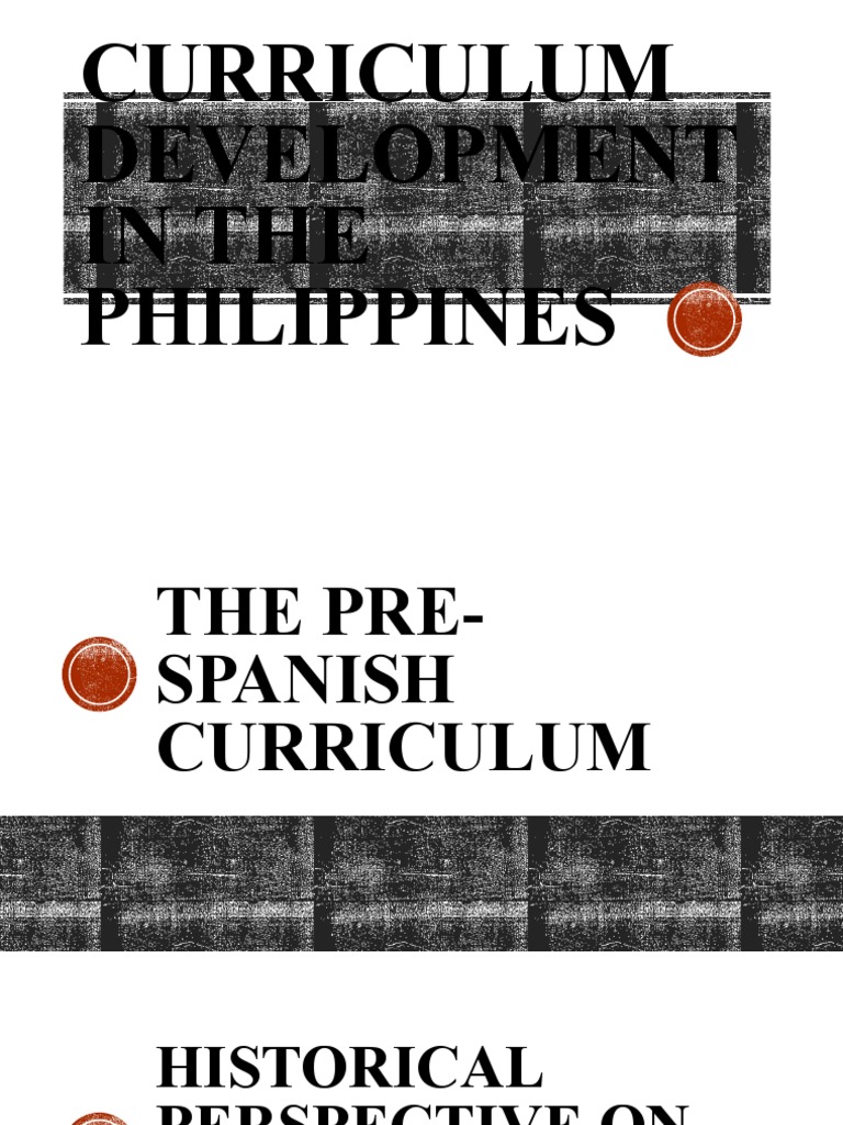 Curriculum Development in The Philippines PDF