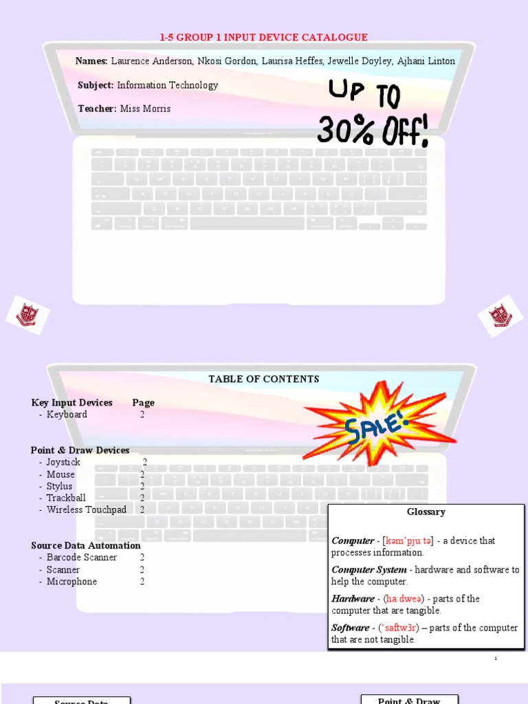 Input Device Catalogue Overview | PDF | Cursor (User Interface ...