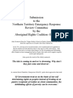 Aboriginal Rights Coalition Sydney Submission to the NTER