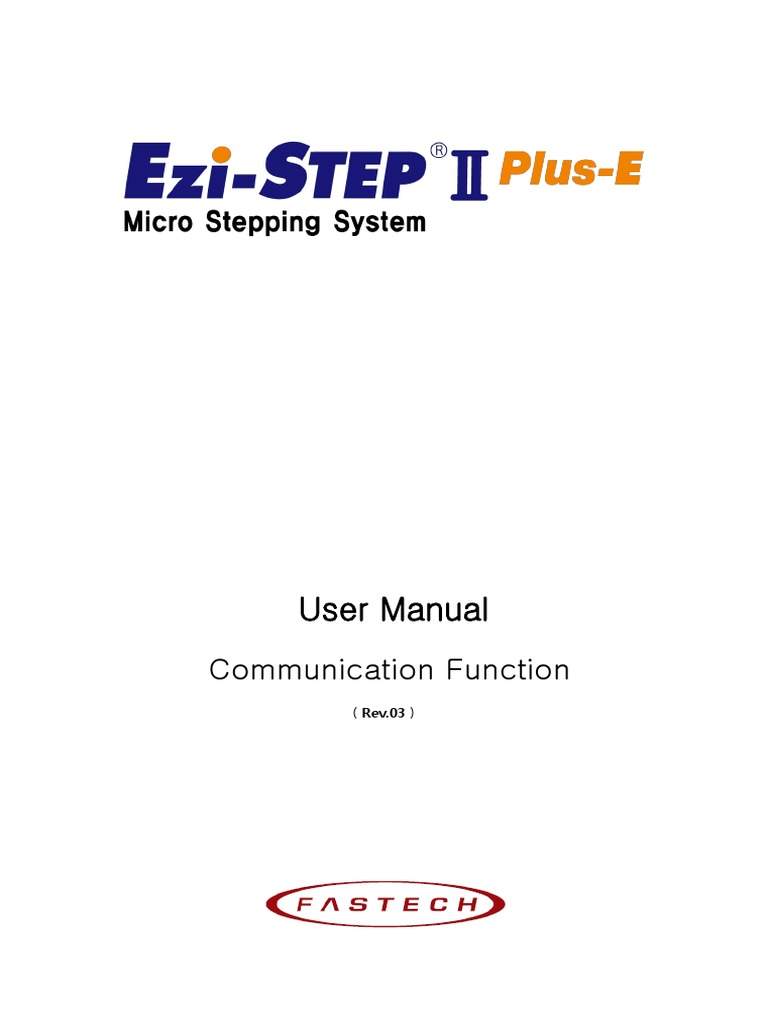 02 210325 - Manual - Ezi-STEPII Plus-E Communication Function - ENG ...