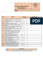 Lista de Chequeo de La Politica de SST Del Vivero Las Puertas Del Cielo