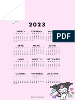 Calendario Kuromi 2023