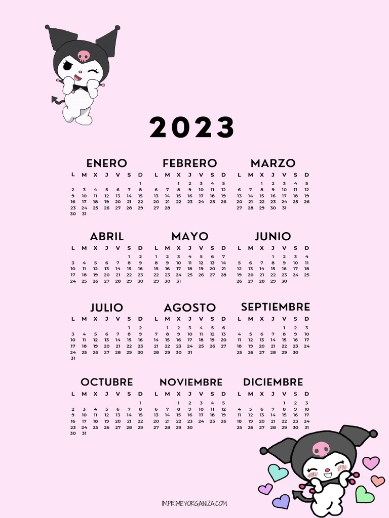 CalendarioKuromi2023 PDF