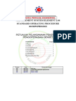 SOP 001 - Genset