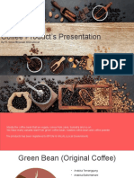 Black Coffee Beans PowerPoint Templates