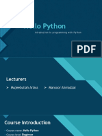 Hello Python