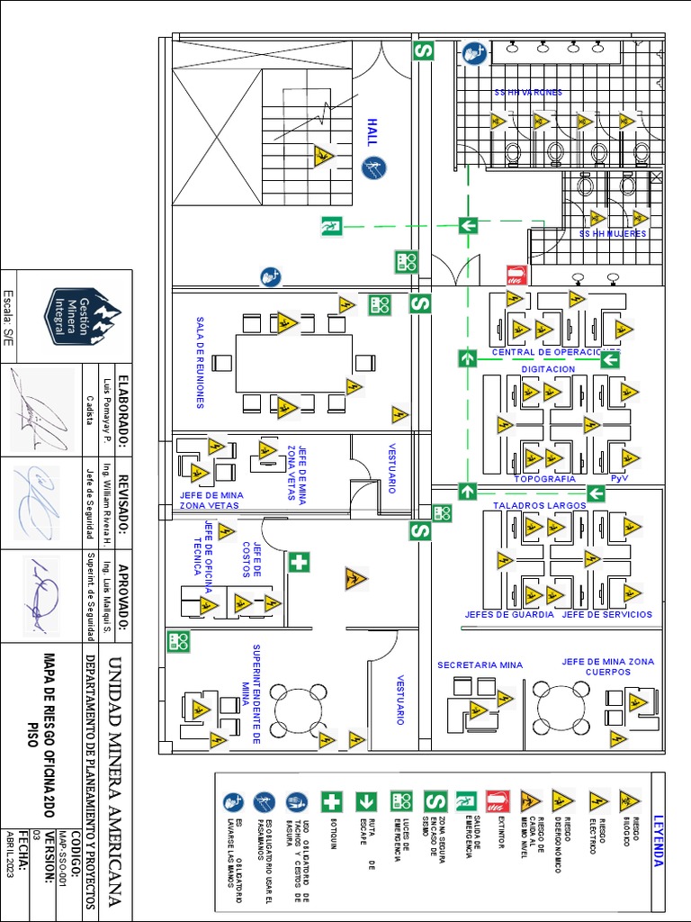 Mapa de Riesgos Oficinas 2do Piso | PDF