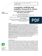Nyamori, DKK (2017) Accounting, Auditing and Accountability Research in Africa Recent Governance Developments and Future Directions