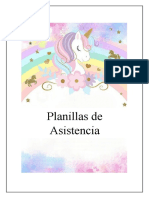 Planllas de Asistencia